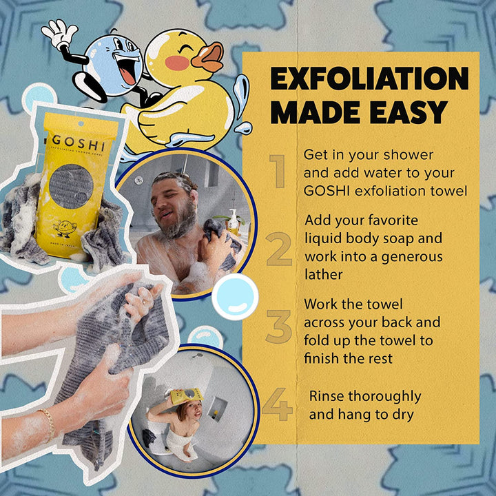 - Exfoliating Shower Towel