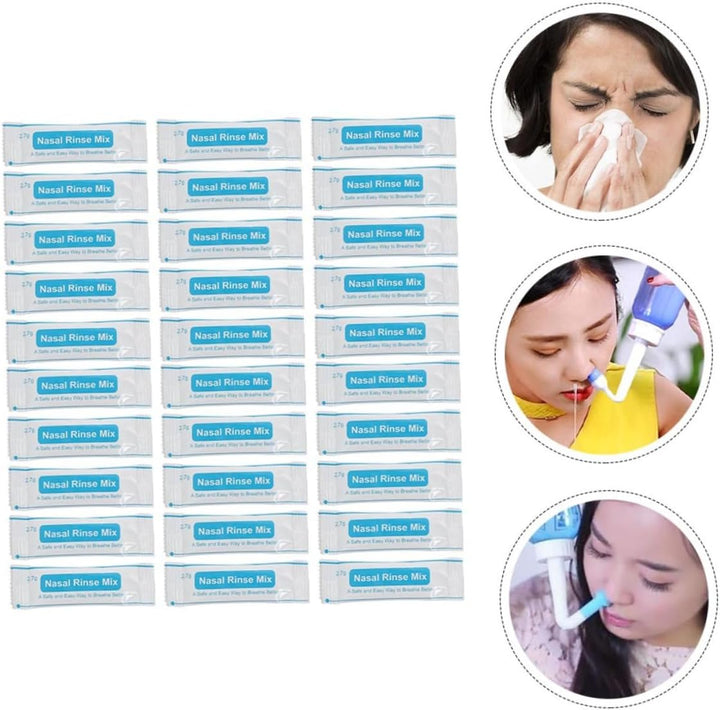 80Pcs Nasal Salt Packets for Nose Cavity Protector Nasal Cleaning Salt for Nose Cleaner For