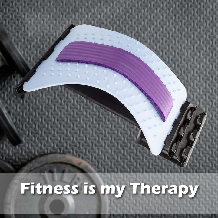 Back Stretcher/Posture Supporter Adjustable Comfortable, Spine Stretch Posture Corrector - Board Lumbar Support - 38Cm X 25Cm White X 1