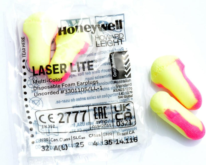 Howard Leight Laser Lite Soft Foam Earplugs - SNR 35Db (30 Pairs)