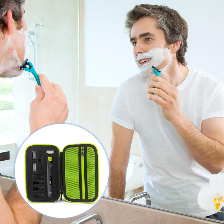 For Philips One Blade Case,Portable Razor Holder Storage Bag Waterproof Razor Storage Case for Philips,Shaver Carrying Case for Philips QP2520/90/70