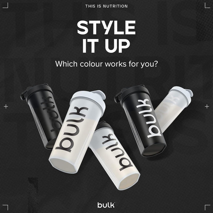 Iconic Clear 750Ml Shaker Bottle, Lump-Free Wire Mixing Ball, Leak-Proof Screw-Top with Handle, Bpa-Free, Dishwasher Safe, Protein, BCAA & Gym Supplements