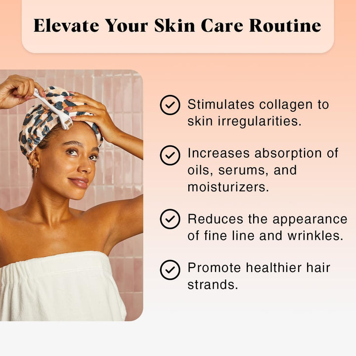 Derma Roller – Skin Care Tool & Face Roller for Boosting Absorption of Serums & Oils - Beard Derma Roller for Men - Easy-To-Use Beauty Roller for Skin, Beard & Hair Growth