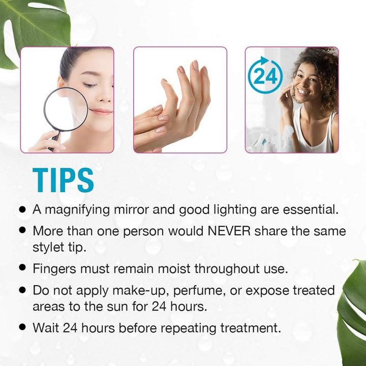 Non-Laser Electrolysis for Face and Body Permanent Hair Removal Battery Operated