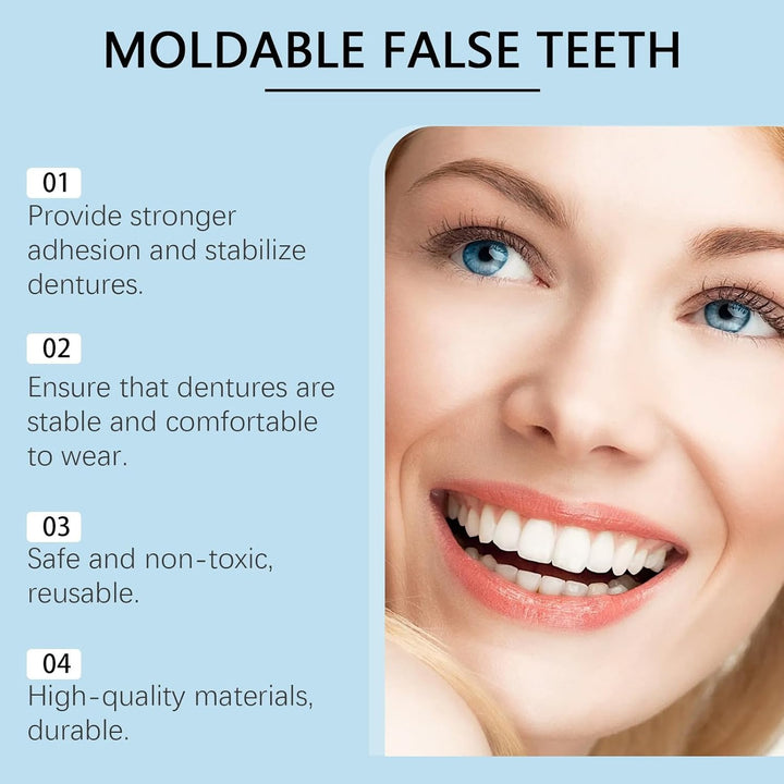 Temporary Tooth Filling Repair Kit with Tweezers,Moldable False Teeth for Replacing Missing or Broken Teeth,Dental Repair Beads,Temporary Tooth Filling,Tooth Filler,Fake Teeth,Versatile Applications