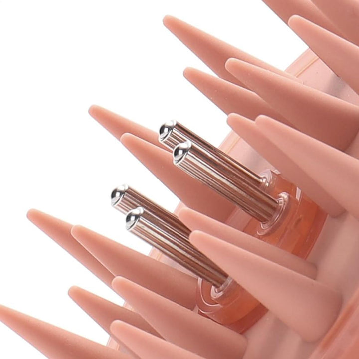 Hair Oil Applicator - Silicone Root Comb Applicator | 3.3 Inch Squeeze Hair Oils | Massage Basting Comb Dispenser Follicle Care Root Brush for Healthy Loss