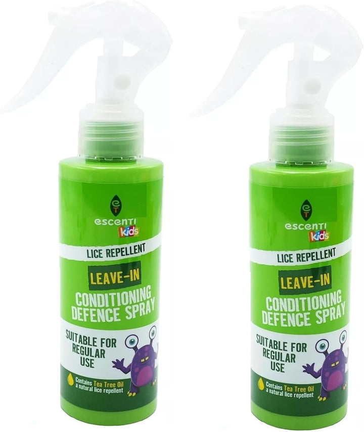 Escenti Kids Leave in Lice Repellent Conditioner Spray 125Ml Pack of 2 Bundled by