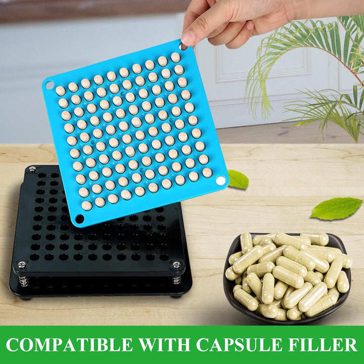 Size 00 Empty Capsules Vegetarian (100 Count) Bundle with Micro Lab Spoon with Powder Tamper, Compatible with Capsule Filling Machine