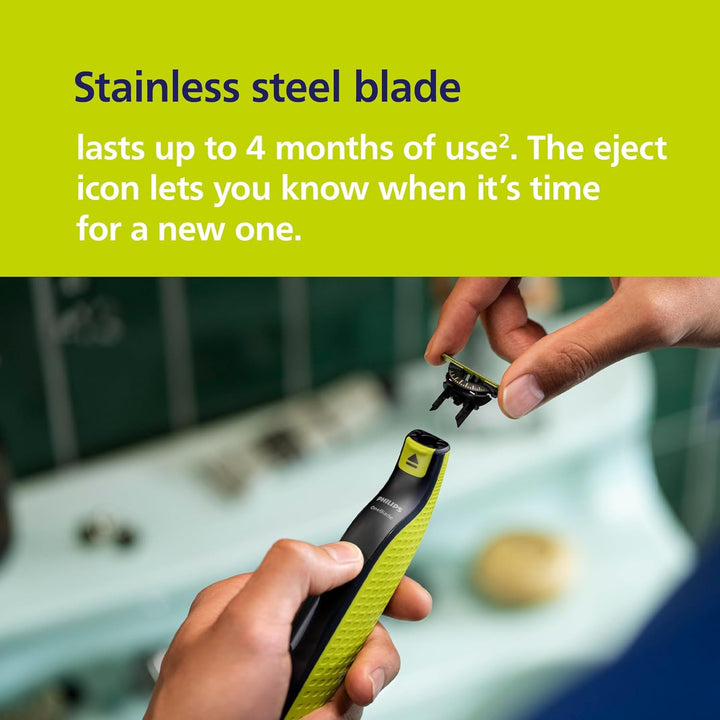 Oneblade Hybrid 360 Blade Technology Electric Shaver for Face & Body, Beard Trimmer/Groomer with 3 X 360 Blade, 3 X Stubble Comb (1,3,5Mm) & 1X Body Kit, Model QP2824/31