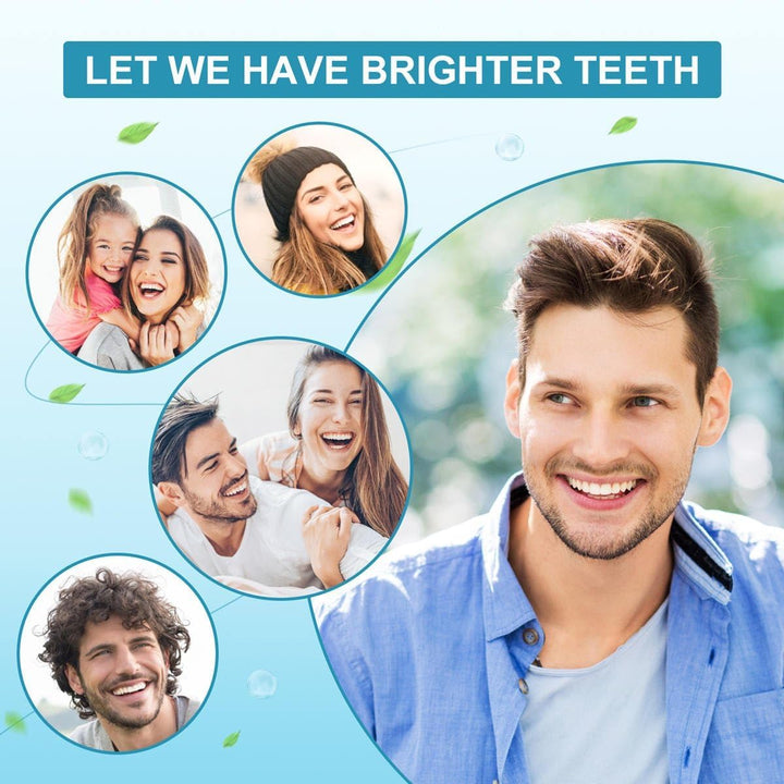 LED Teeth Whitening Kit: Home Teeth Bleaching Kit Including Tooth Whitening Gel Pen and Bleaching Light Tray - Quickly and Safely Remove Stains to Make Tooth White