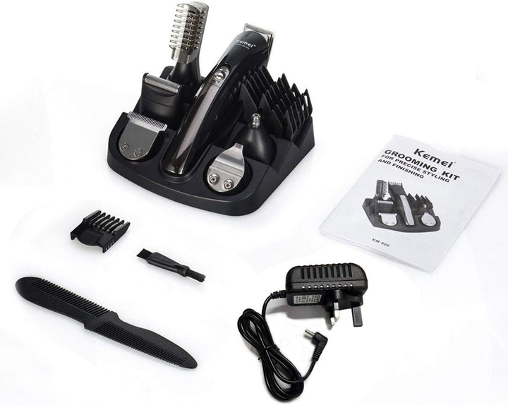 Beard Trimmer Hair Clipper All 11 in 1 Man'S Grooming Kit Facial Nose and Head Haircut Trimming, Rechargeable Mustache Trimmers Shaver Suit Hair Cutter with Fast Charge