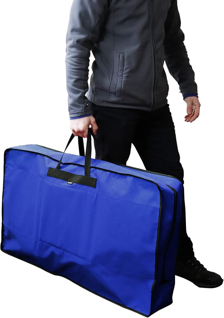 Empty First Aid CPR Training Manikin Mannequin Large Storage Bag | Ideal for Safely Storing/Carrying Two Adult Size Torso Manikins (Blue)