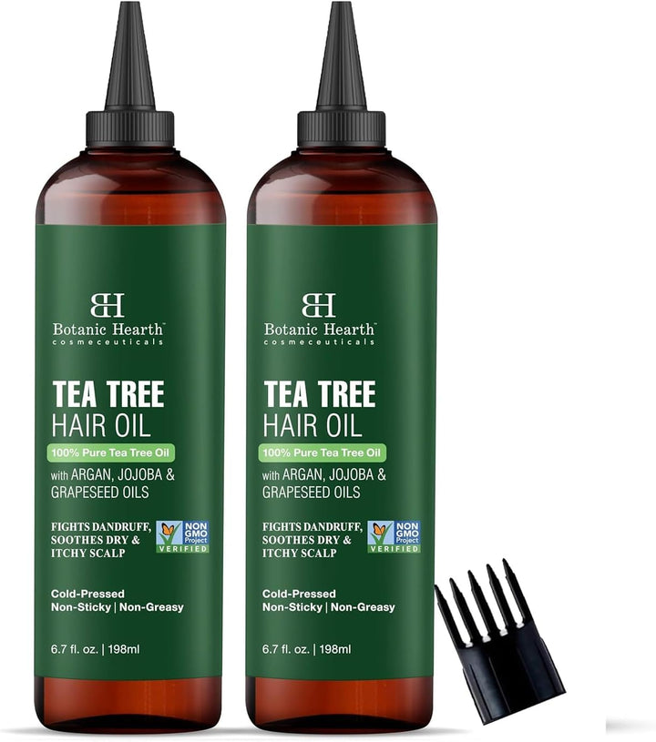 100% Pure Rosemary Oil for Hair Growth Infused with Biotin | Hair Strenghtening Treatment | Nourishing & Volumizing | with Jojoba Oil & Castor Oil | Non GMO Verified | 6.7 Fl Oz