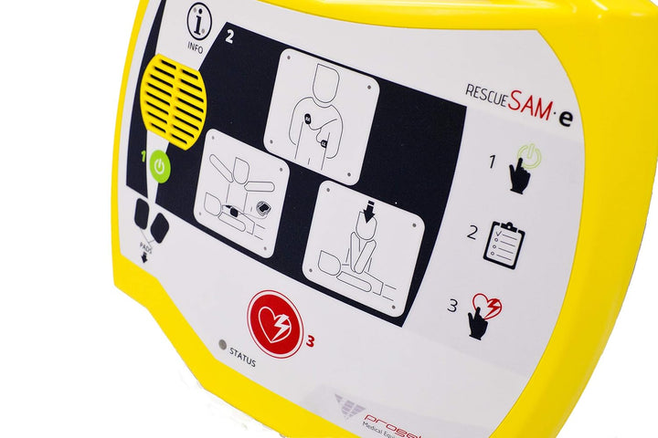 Rescue Same AED Defibrillator - with Battery and Adult Electrodes