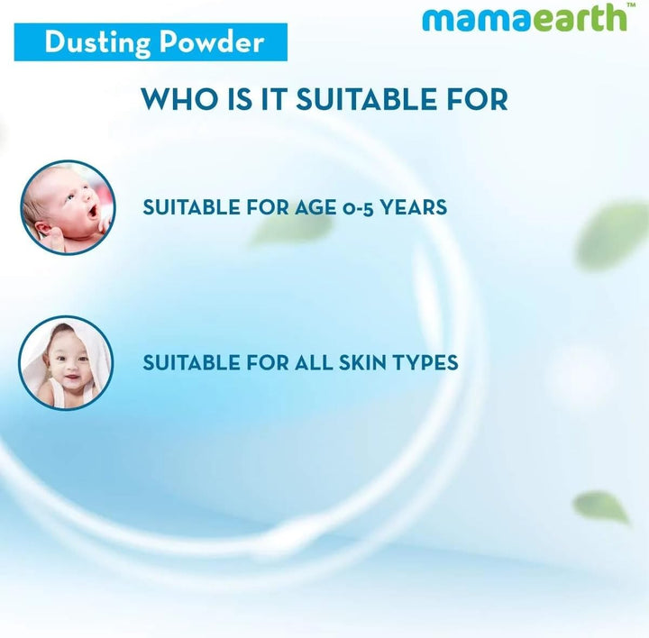 Dusting Powder with Organic Oatmeal & Arrowroot Powder White 150 G