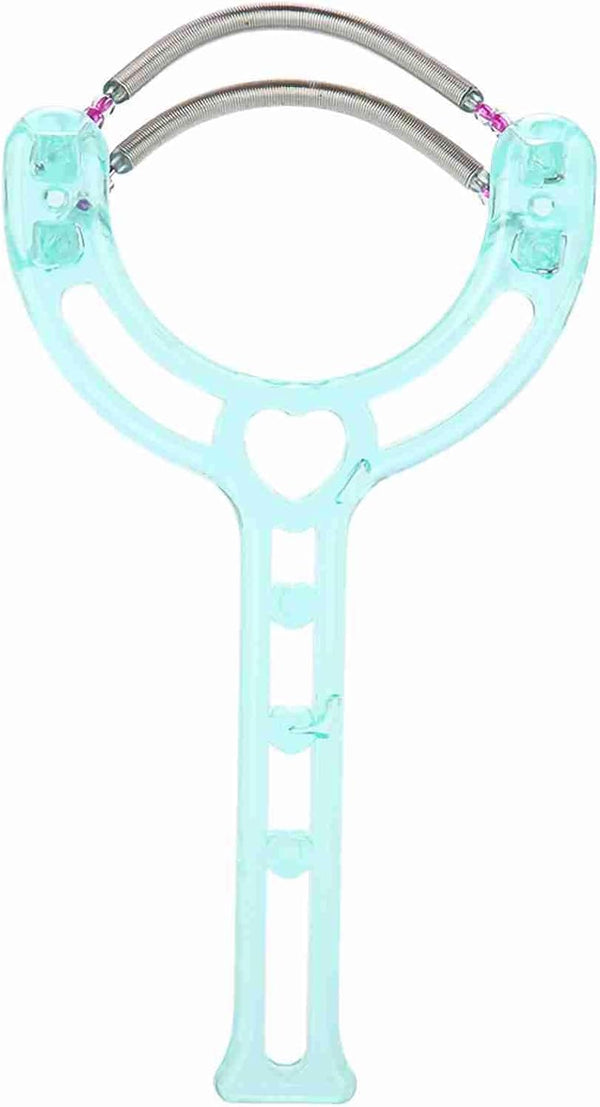 Hair Removal Spring, Facial Epilators 2 Colors Portable Face Lips Hair Epilator Spring Facial Hair Removal Epilators Epilator Tools Unwanted Hair on Upper Lip Chin Face Hair (Green)