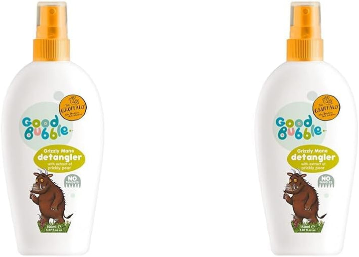 Gruffalo Hair Detangling Spray with Prickly Pear Extract and Tea Tree Oil 150Ml - Silicone-Free Hair Detangler for Knots & Tangles - Detangles & Smooths