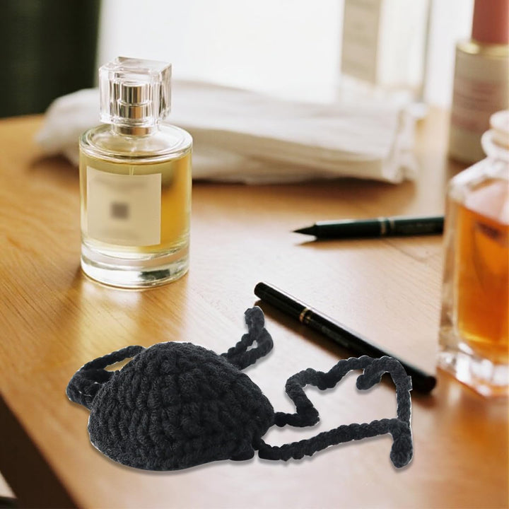 2 PCS Handmade Grey Nose Warmer Breathable Wool Nasal Breathing Mask for Cold Weather Unisex Outdoor Protection for Women Men Outdoor