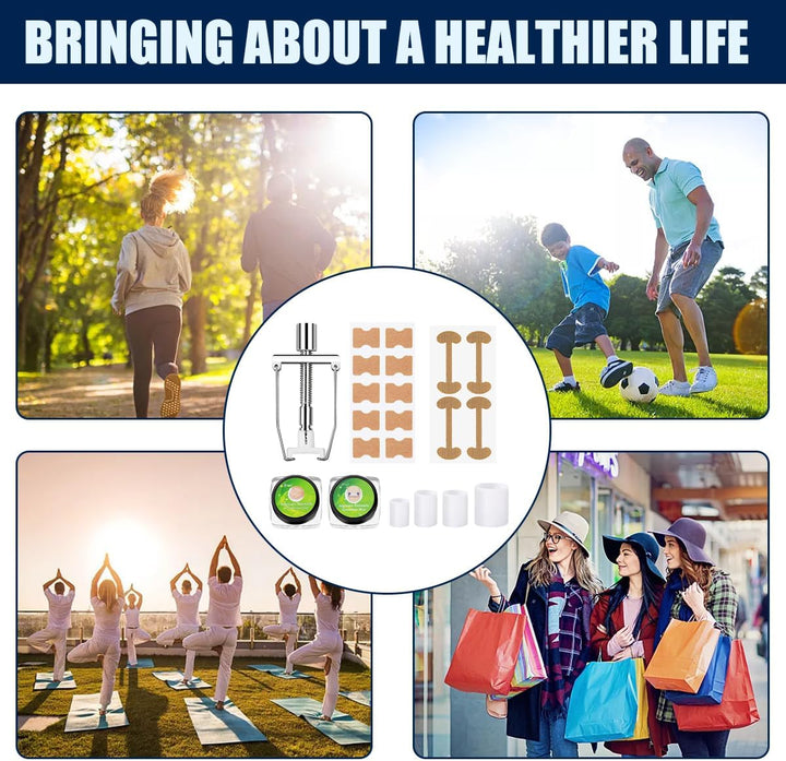 Ingrown Toenail Removal Kit Ingrown Toenail Treatment Tool Kit Ingrown Toenail Corrector Tools with Toenail Braces, Podiatry Tools, Ingrown Toenail Corrector Strips and Patch for Toe Pain Relief