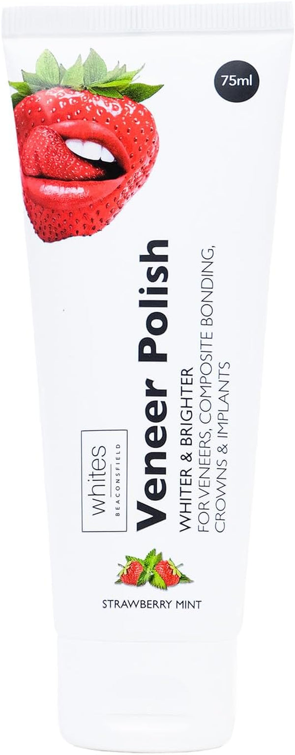 Veneer & Composite Whitening Polish – Professional Toothpaste for Veneers, Bonding, Crowns, Implants, Bridges & Natural Teeth – Effective Stain Remover – Vegan & Cruelty-Free