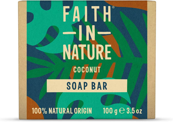 Natural Coconut Hand Soap Bar, Hydrating, Vegan & Cruelty Free, No SLS or Parabens, 100G