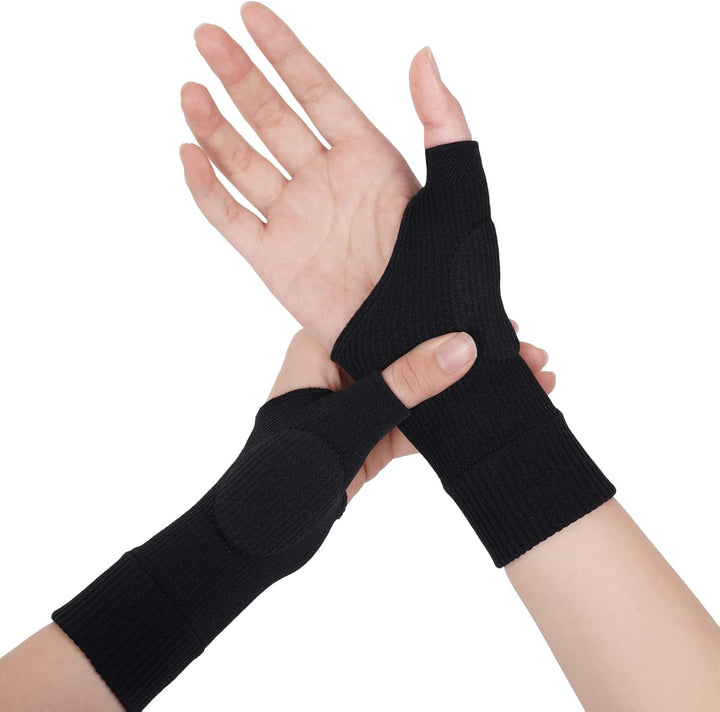 Arthritis Gloves, Elastic Wrist Support Thumb Support Brace with Gel, Breathable Comfortable Carpal Tunnel Splint per Relieves Wrist Thumb Pain, Sprains, Tendonitis and Joint Pain (S)