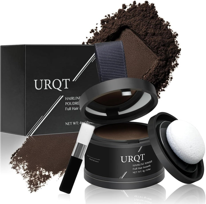 Magic Hairline Shadow - Instantly Thicken Thinning Hair, Water & Sweat Resistant Hairline Powder Mascara for Women and Men (# Dark Brown)