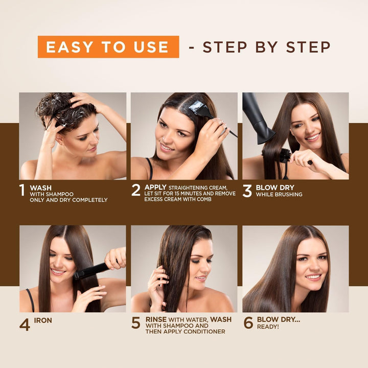 - Brazilian Keratin Smoothing Kit with Argan Oil and Hyaluronic Acid | Professional At-Home Smoothing Treatment - Lasts up to 12 Weeks - Easy to Apply | 1 Piece