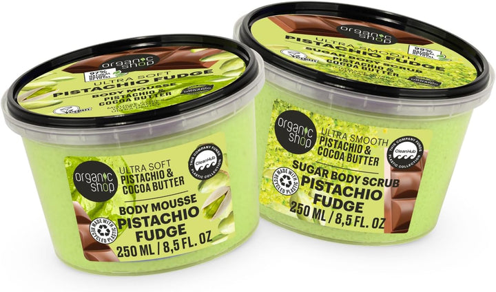 Ultra Soft Pistachio Fudge (Dubai Chocolate) Body Mousse, Pistachio & Cocoa, 250 Ml