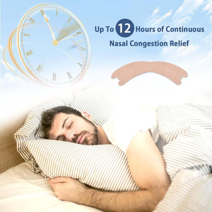 Nasal Strips, 52Pcs Snoring Strips for Men and Women, Nose Strips anti Snoring Devices, Helps Reduce Snoring, Instantly Relieves Nasal Congestion & Improves Sleep, anti Snore Strips Drug-Free