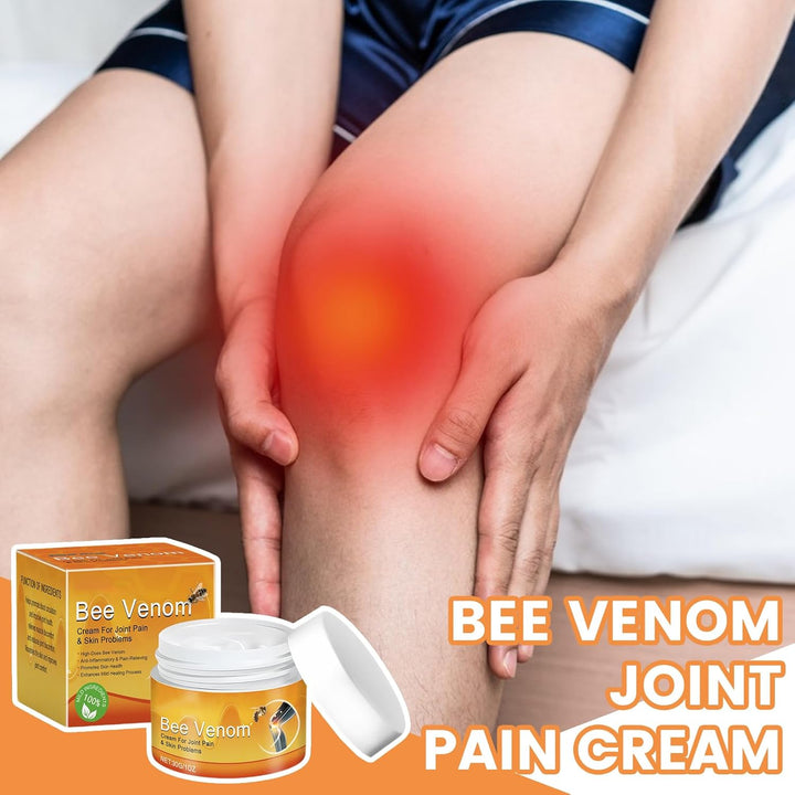 Bee Venom Cream for Arthritis, Bee Venom Joint Relief Creams for Muscles Swollen, Professional Joint & Bone Therapy Cream Pain Relief Healing on Back, Neck, Hands, Knee (2 Pack)