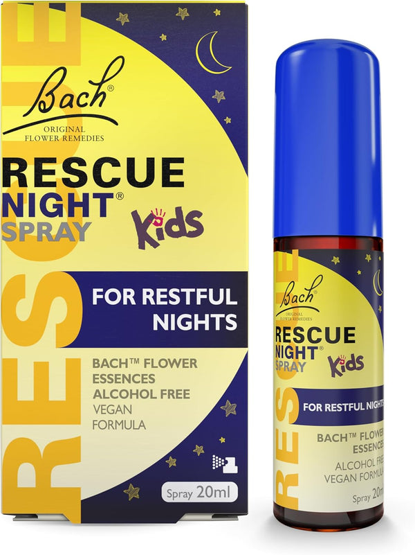 Kids Calm Nights Spray, Flower Essences, to Support Your Child and Promote a Calming Bedtime Routine, Alcohol Free, Spray onto Your Tongue