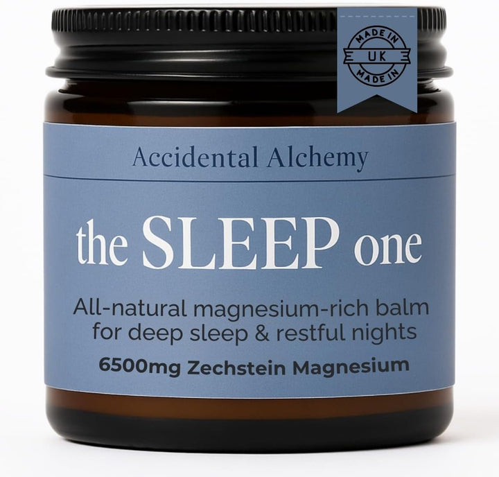 The Sleep One - Magnesium Butter Sleep Balm for Deep Sleep & Relaxation - Moisturising Magnesium Cream with Lavender, Juniper, Clary Sage, Sweet Orange - 120 Ml