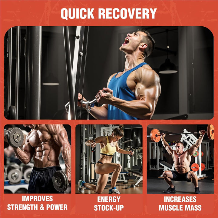 Creatine Gummies 5000Mg Creatine Monohydrate with 1000Mg Bcaas per Serving (2 Month Supply) for Men & Women, Vegan & Sugar-Free, Easy Pre/Post Workout Gym Support for Performance and Muscle Power