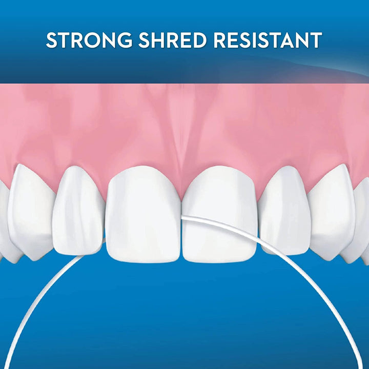 3 X Super Waxed Dental Floss 50 Strands Braces Bridge Wide Space Oral Teeth