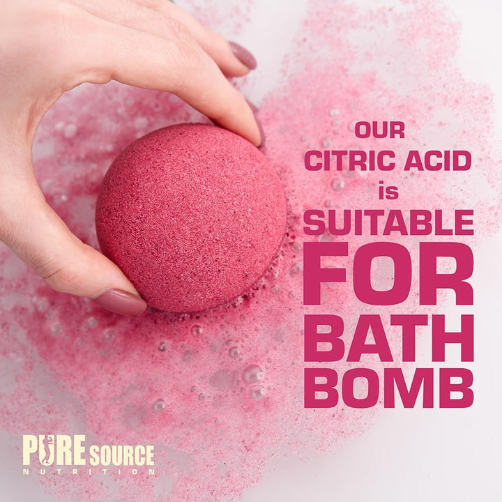 Citric Acid Bath Bombs, Food Flavouring, Preserving, Cleaning & Descaling | 100% Pure | for Organic Production, GMO Free (1000G)