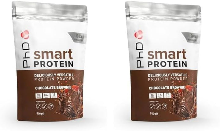 Smart Protein, Versatile Shake, Ideal for Shakes, Baking and Deserts, Chocolate Brownie Flavour, 17 Servings per 510 G Bag