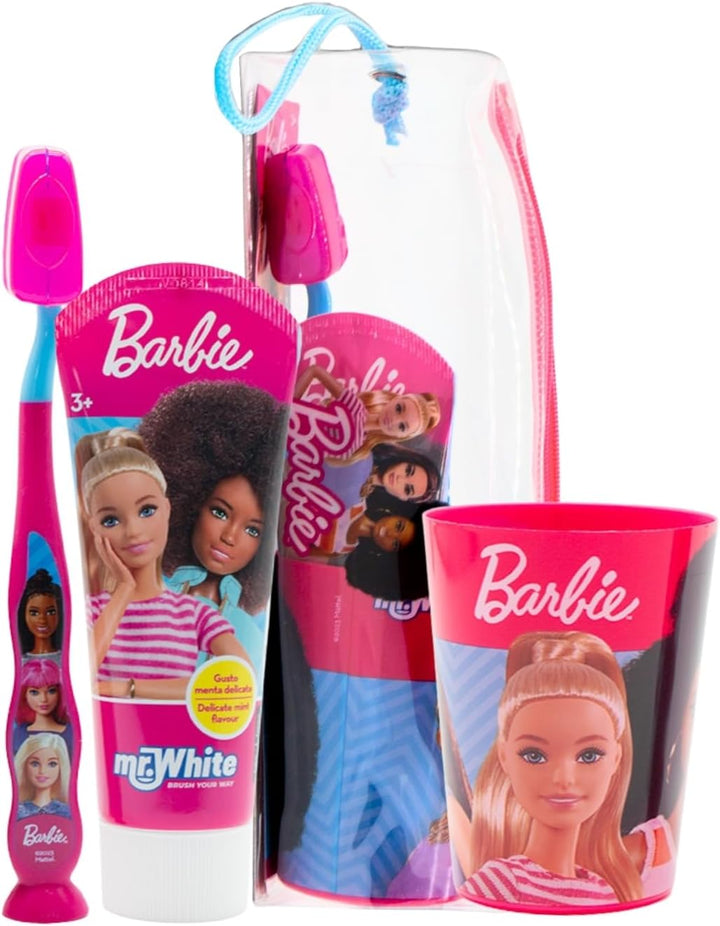 Marvel Spiderman Kids Toothbrush Set - Soft-Bristle Toothbrush with Suction Cup & Protective Cap, Mint-Flavoured Toothpaste, and Multi-Purpose Beaker | Travel-Ready Oral Care Kit for Children Ages 3+