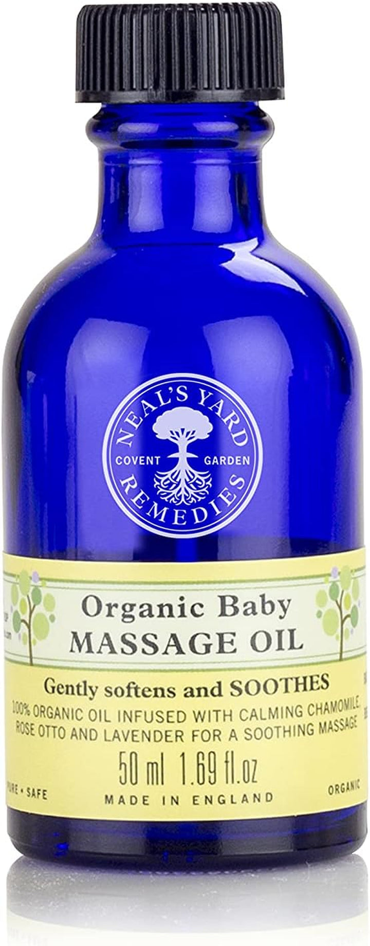 | Baby Massage Oil | Vegan | Organic Lavender and Rose Otto | Soothing & Bonding Massage | Easy on Infant'S Soft Delicate Skin |50 Ml
