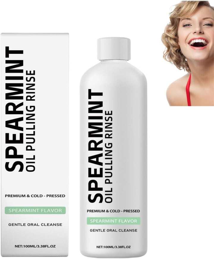 White Oil Mouthwash, Peppermint Mouthwash, Deep Cleaning, Fresh Breath, Gentle and Effective