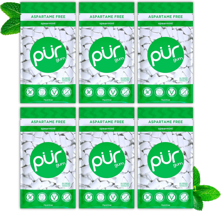 | Sugar Free Chewing Gum | Made with Xylitol | Vegan, Aspartame Free, Gluten Free & Keto Friendly | Natural Cinnamon Flavoured Gum, 55 Pieces (Pack of 3)