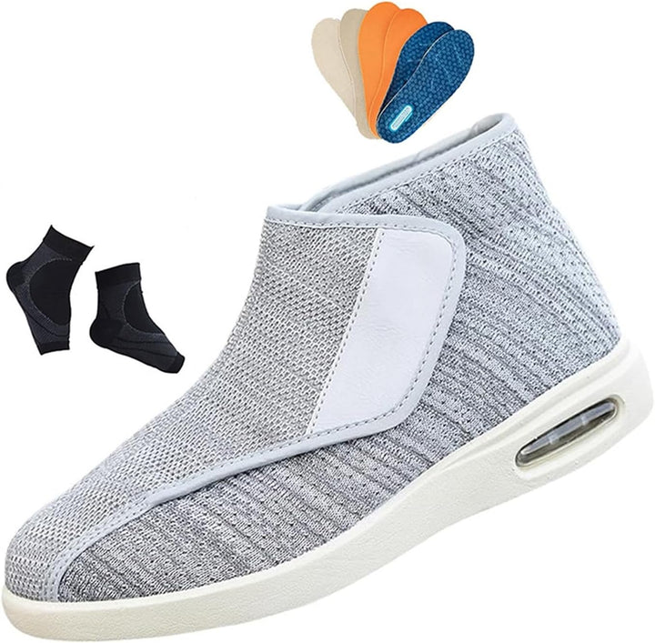 Cozy Arthritis Edema House Shoes, Casual Arthritis Adjustable Diabetic Edema Orthopedic Boots for Men, Breathable Non-Slip Fattening and Widening