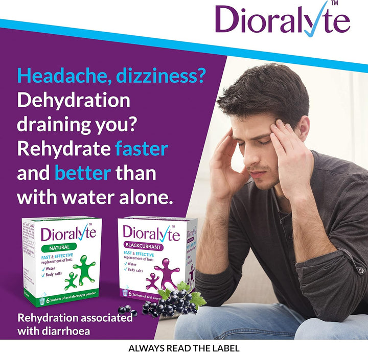 - Fast and Effective Supplement Treatment for Reducing Dehydration and Replacing Electrolytes (Mineral Salts) of Lost Body Water and Salts- Blackcurrant Flavour - 6 Sachets