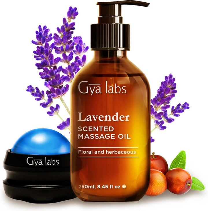 Relaxing Massage Oil for Sore Muscles - 100% Pure Natural Spa Quality for Skin & Body Relaxing, Warming Massage Oil with Non Greasy for Men & Women (200 Ml)