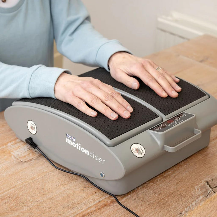 DR-HO’S Motionciser Foot & Leg Massager - Circulation Support for Aching Legs & Feet - Passive Motion Exercise Machine - Adjustable Walking Simulation & Vibrational Massage with Heat