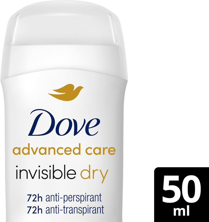 Advanced Care Invisible Dry Women'S Antiperspirant Deodorant Stick for 72 Hours Sweat Protection with Pro-Ceramide Technology 50 Ml