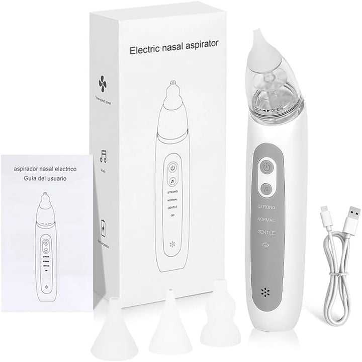 Electric Nasal Aspirator Baby,Portable Baby Nasal Aspirator,Baby Nose Suckers for Blocked Nose Relief, Baby Nose Sucker Vacuum Cleaner, Nose Vacuum Cleaner for Newborns, Toddlers, Safe and Comfortable
