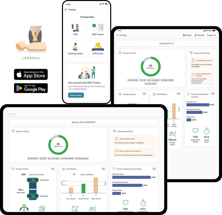 Little Anne QCPR  Training Manikin, Light Skin Colour