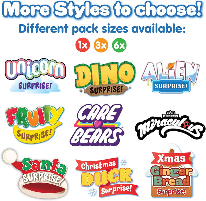 ZIMPLI - Large Unicorn Surprise Bath Bomb, 1 of 6 Surprise Unicorn Toys to Collect, One per Baff Bomb, Children'S Collectable Bath Toy