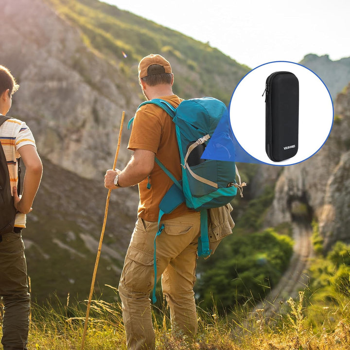 Insulin Cooler Travel Case - Medicine Cool Bag Travel with 2 Ice Packs, Insulin Case for Diabetic Supplies (Black)